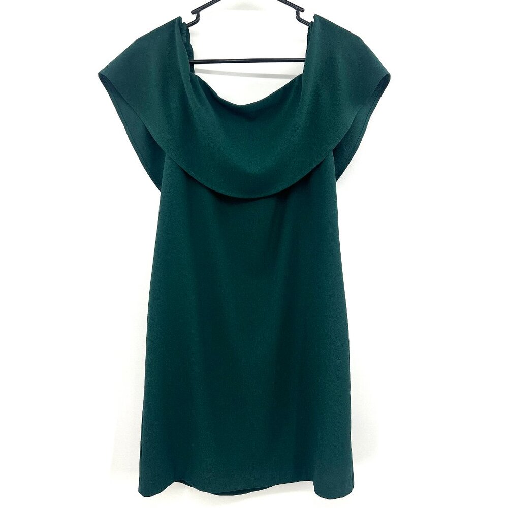 Charles Henry Deep Green Off Shoulder Cocktail Dress Women's XS